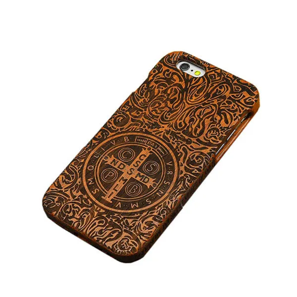 Natural Wood Case For iPhone 7 6 6s Plus SE 5 5s Cover