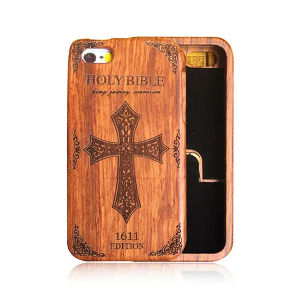Natural Wood Case For iPhone 7 6 6s Plus SE 5 5s Cover