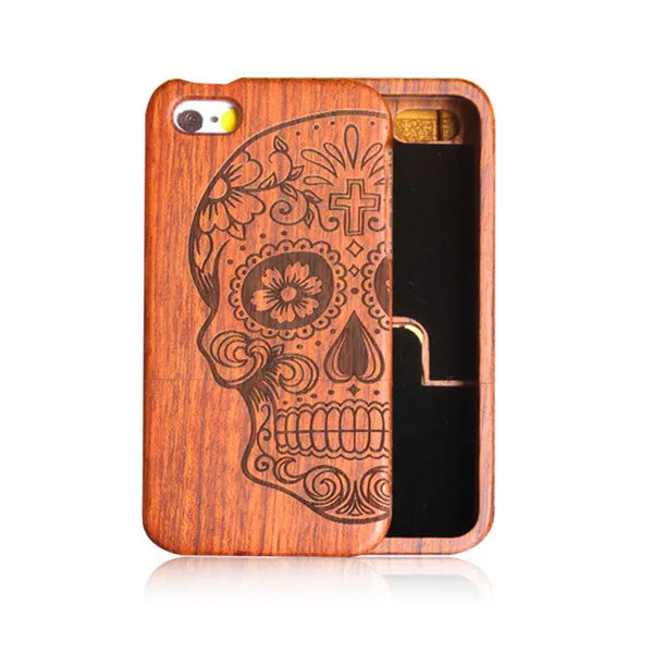 Natural Wood Case For iPhone 7 6 6s Plus SE 5 5s Cover