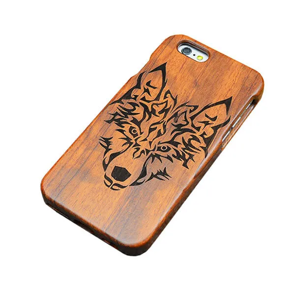 Natural Wood Case For iPhone 7 6 6s Plus SE 5 5s Cover