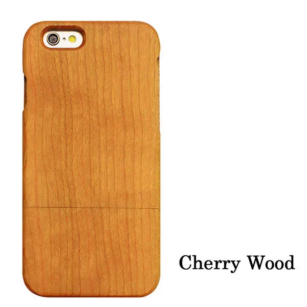 Natural Wood Case For iPhone 7 6 6s Plus SE 5 5s Cover