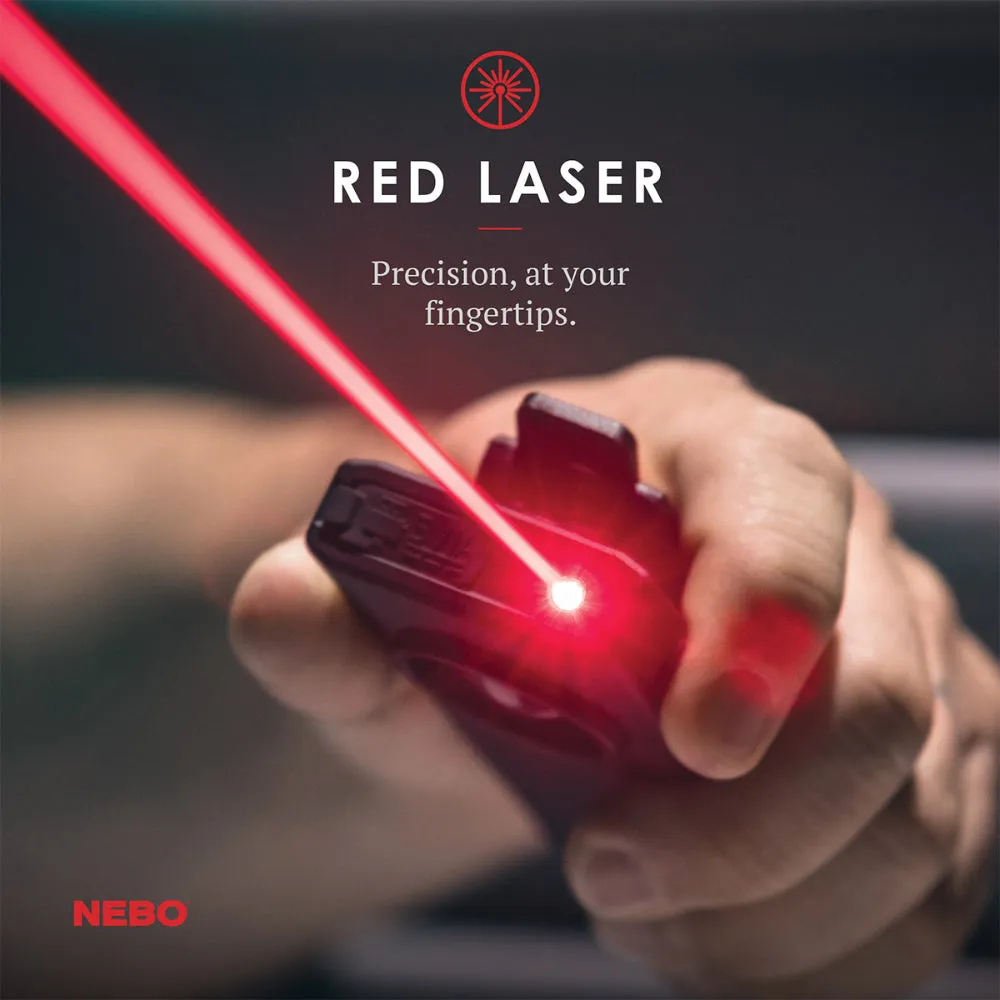 Nebo Slim  Rechargeable Flashlight Power Bank 700 Lumen LED Light with Red Laser Pointer