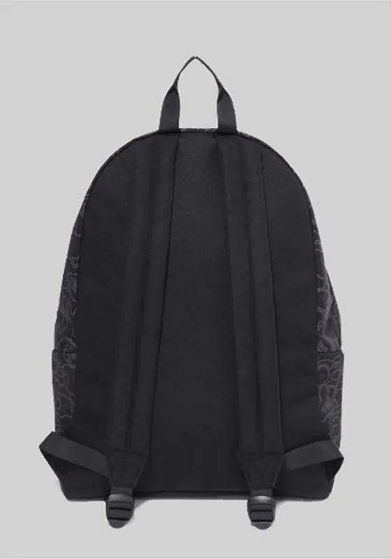 Neon Camo Shark Day Pack - Black