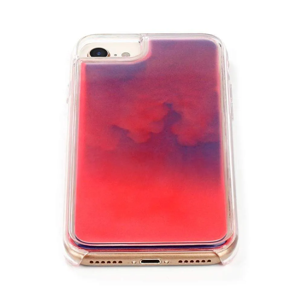 Neon Sand Case- Dark Blue & Pink