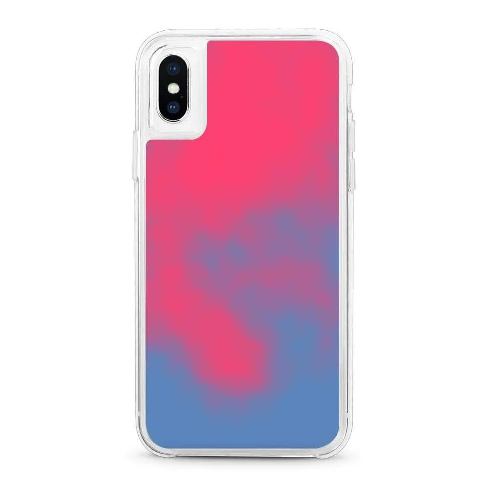 Neon Sand Case- Dark Blue & Pink