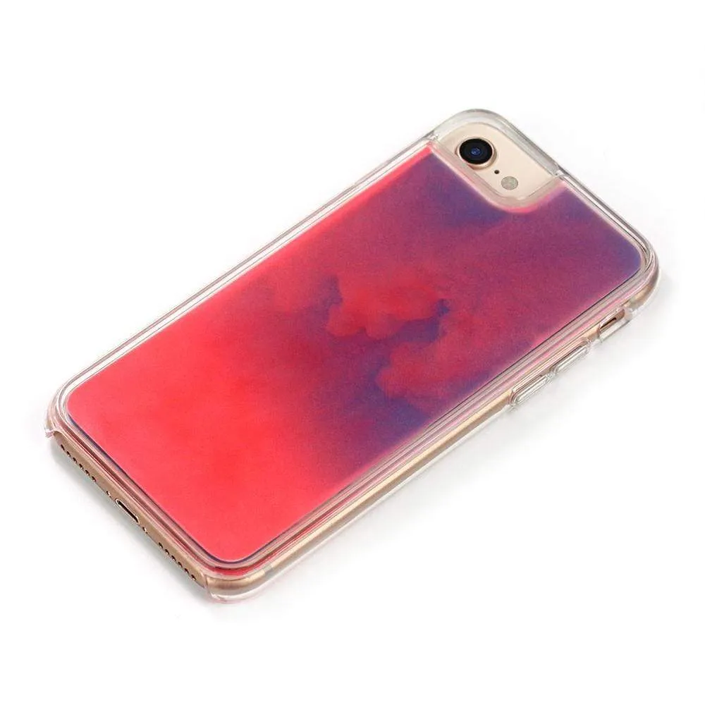 Neon Sand Case- Dark Blue & Pink