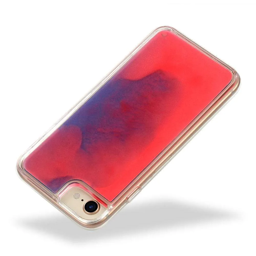 Neon Sand Case- Dark Blue & Pink