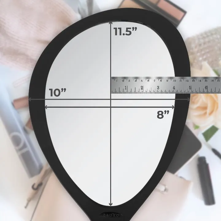 NEW Large Teardrop Handheld Mirror with Hanging Handle