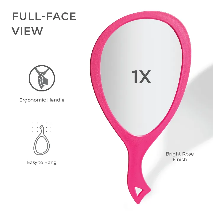 NEW Large Teardrop Handheld Mirror with Hanging Handle
