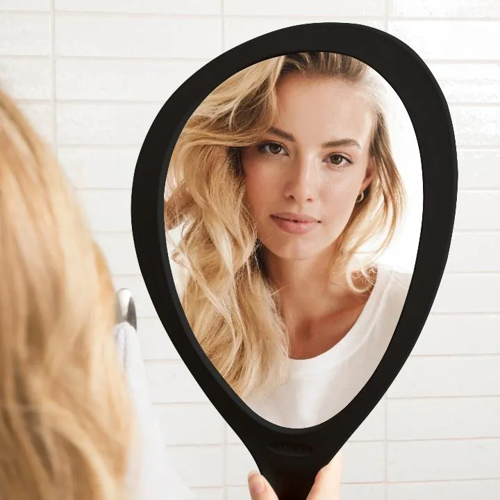 NEW Large Teardrop Handheld Mirror with Hanging Handle