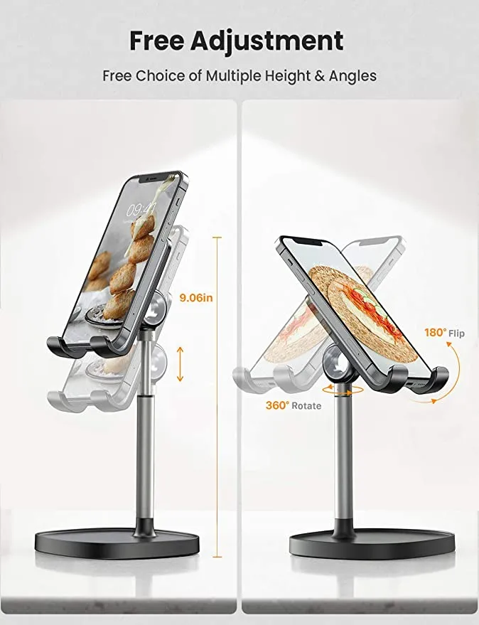 New Universal Device Stand for cell phones, Switch, Ipad, Tablets up to 10 inch with angle & height Adjustment!