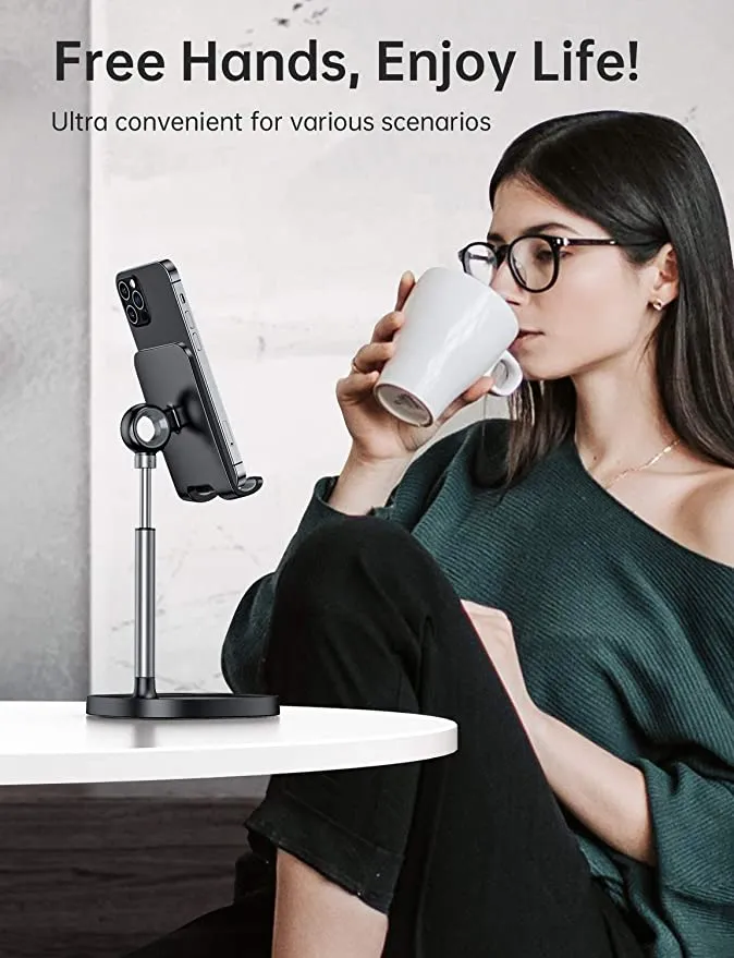 New Universal Device Stand for cell phones, Switch, Ipad, Tablets up to 10 inch with angle & height Adjustment!