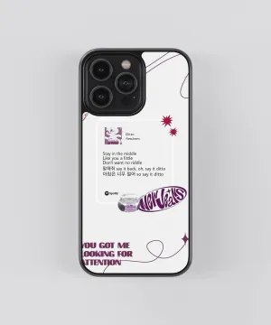 NewJeans Ditto Spotify Glass Phone Case Cover