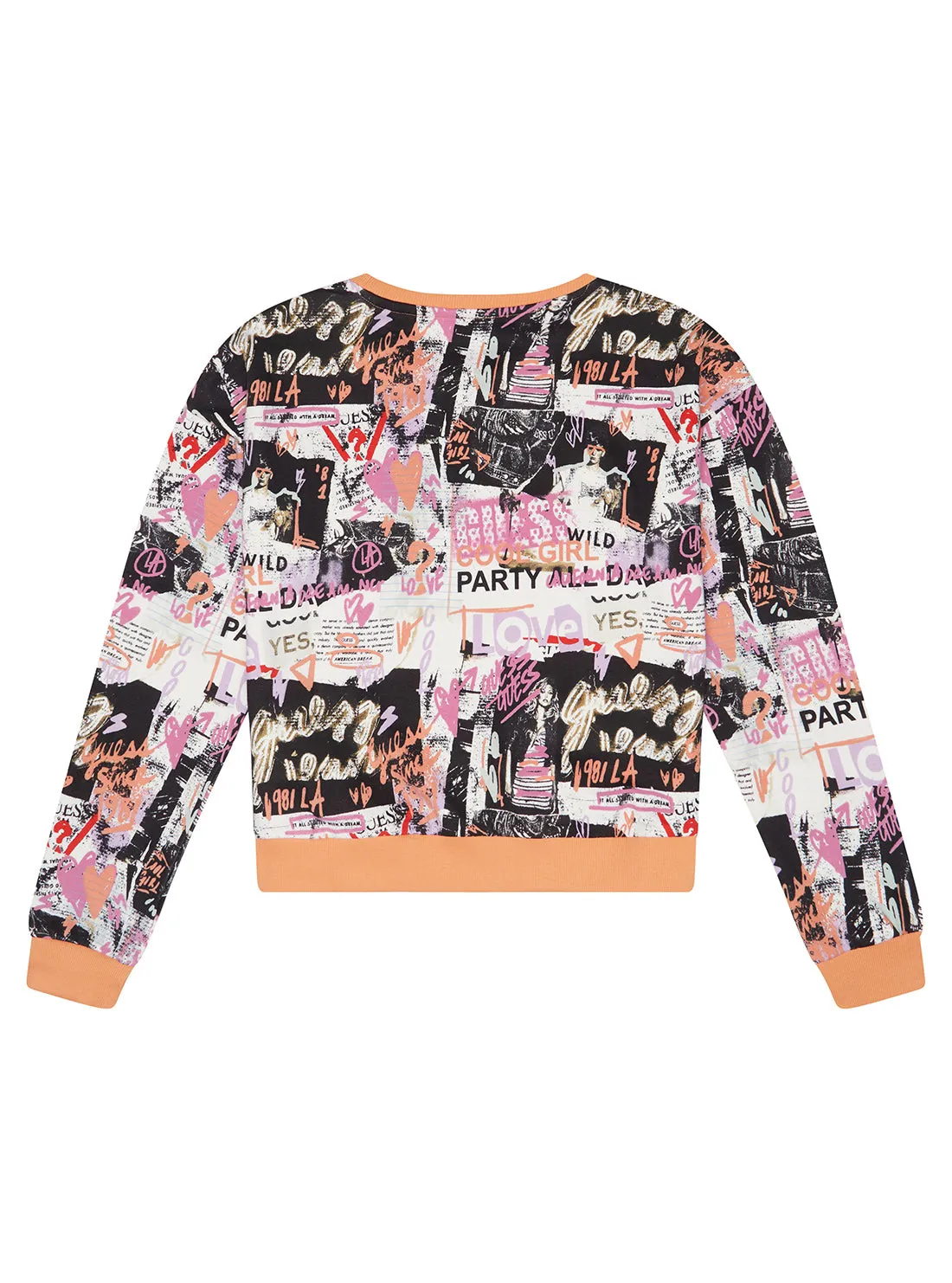 Newspaper Print Logo Jumper (7-16)