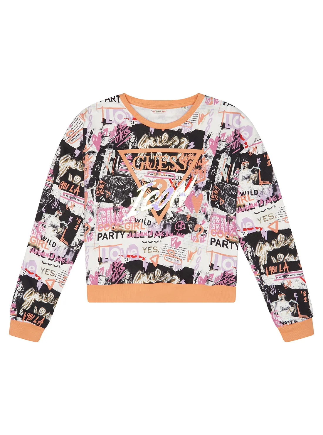 Newspaper Print Logo Jumper (7-16)