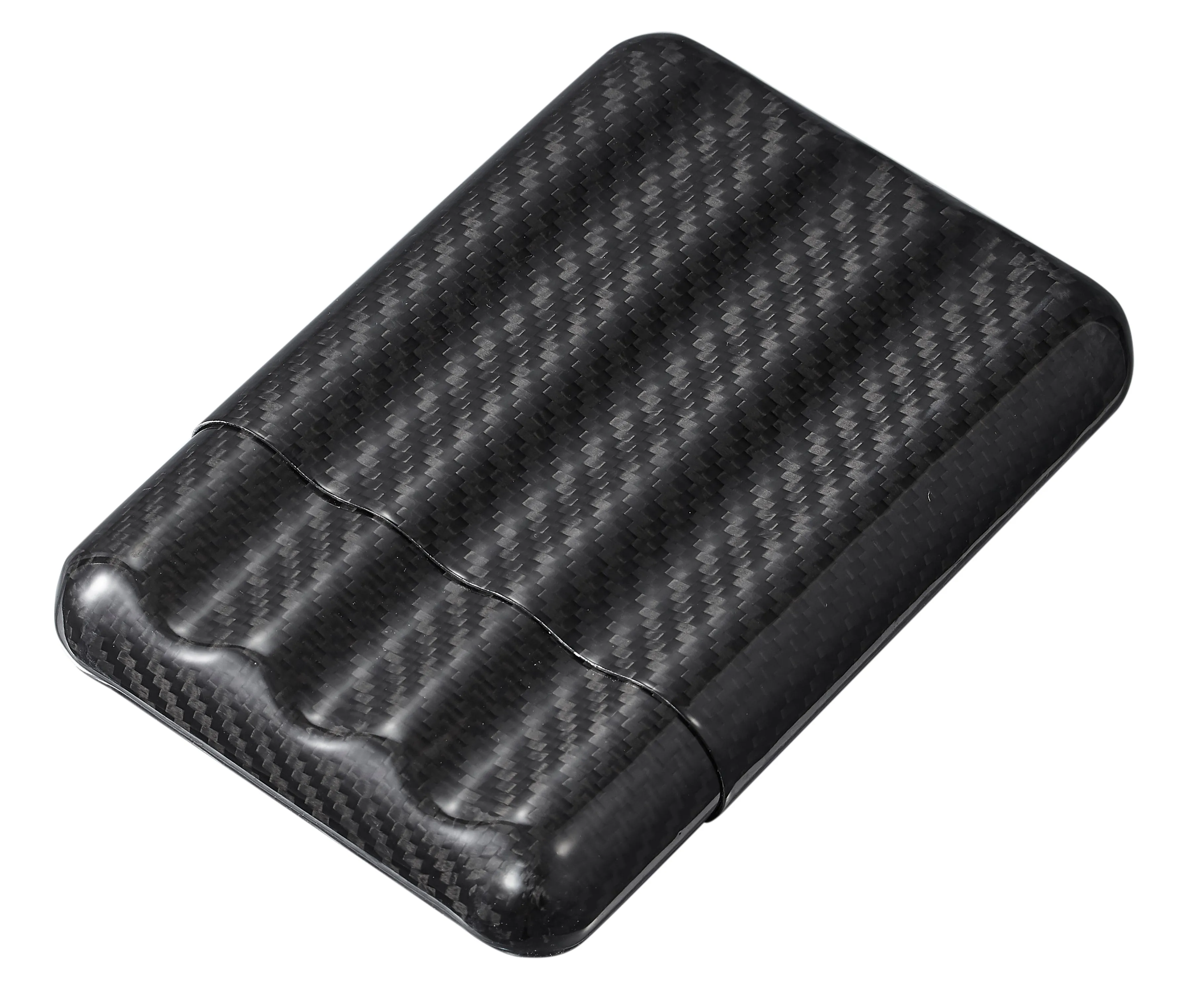 Night Carbon Fiber Cigar Case - Holds 4 cigars