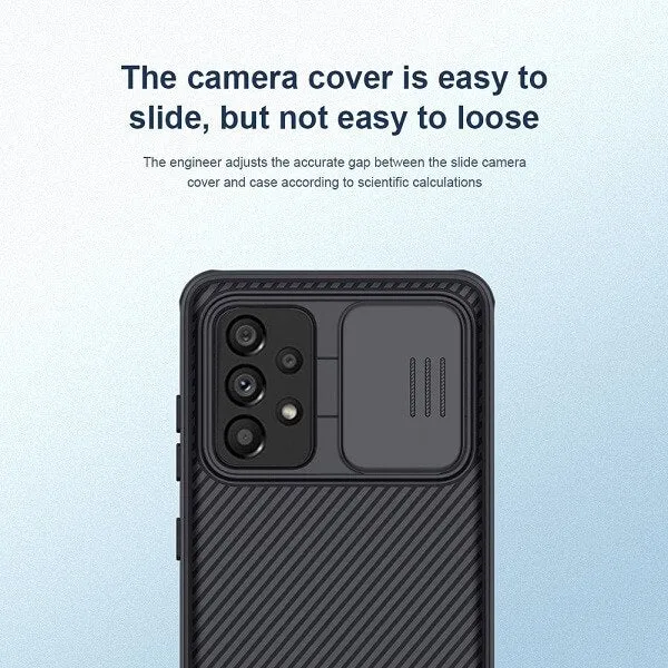 Nillkin Samsung Galaxy A52 5G Case, CamShield Series Slim Stylish Protective Case with Slide Camera Cover (Black)