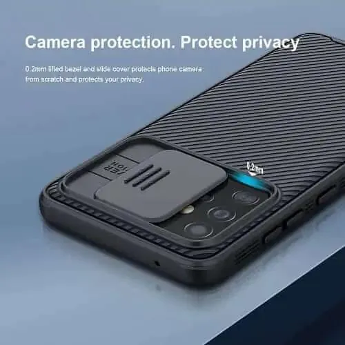 Nillkin Samsung Galaxy A52 5G Case, CamShield Series Slim Stylish Protective Case with Slide Camera Cover (Black)