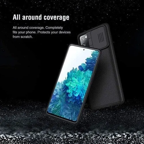 Nillkin Samsung Galaxy S20 FE 5G Case, CamShield Series Slim Stylish Protective Case with Slide Camera Cover (Black)