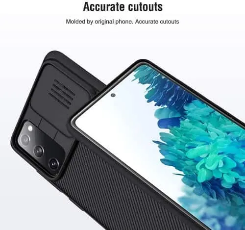 Nillkin Samsung Galaxy S20 FE 5G Case, CamShield Series Slim Stylish Protective Case with Slide Camera Cover (Black)
