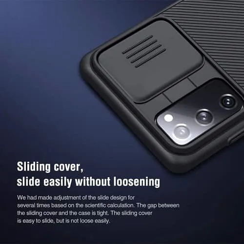 Nillkin Samsung Galaxy S20 FE 5G Case, CamShield Series Slim Stylish Protective Case with Slide Camera Cover (Black)