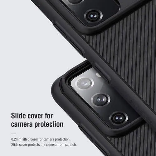 Nillkin Samsung Galaxy S20 FE 5G Case, CamShield Series Slim Stylish Protective Case with Slide Camera Cover (Black)