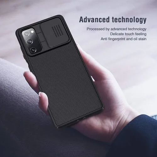 Nillkin Samsung Galaxy S20 FE 5G Case, CamShield Series Slim Stylish Protective Case with Slide Camera Cover (Black)