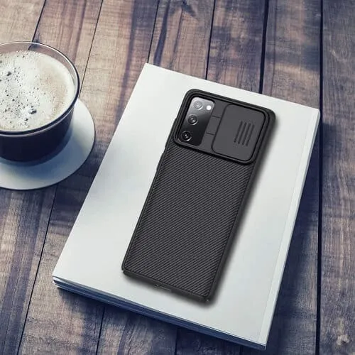 Nillkin Samsung Galaxy S20 FE 5G Case, CamShield Series Slim Stylish Protective Case with Slide Camera Cover (Black)