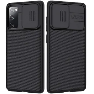 Nillkin Samsung Galaxy S20 FE 5G Case, CamShield Series Slim Stylish Protective Case with Slide Camera Cover (Black)