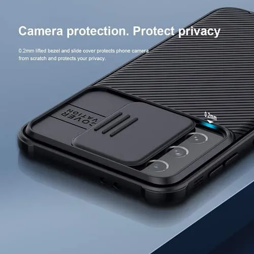 Nillkin Samsung Galaxy S21 5G Case, CamShield Series Slim Stylish Protective Case with Slide Camera Cover (Black)