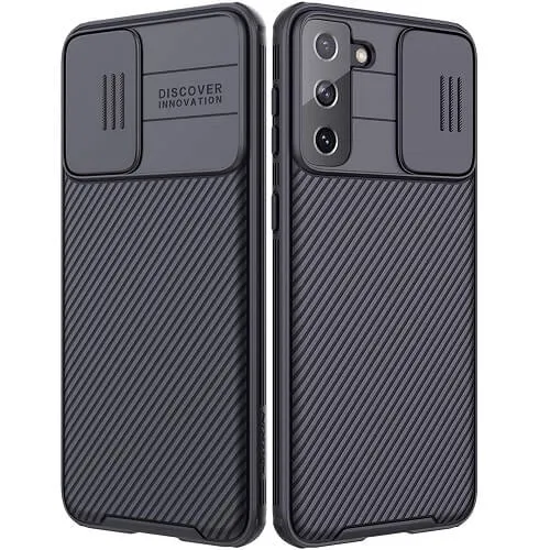 Nillkin Samsung Galaxy S21 5G Case, CamShield Series Slim Stylish Protective Case with Slide Camera Cover (Black)