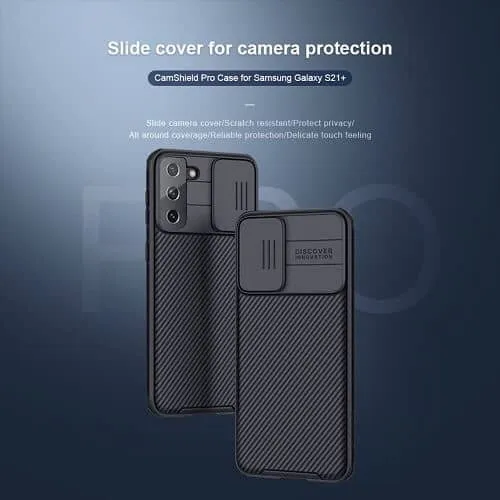 Nillkin Samsung Galaxy S21 5G Case, CamShield Series Slim Stylish Protective Case with Slide Camera Cover (Black)