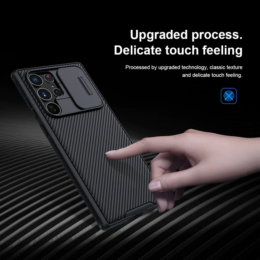Nillkin Samsung Galaxy S22 Plus 5G Case, CamShield Series Slim Stylish Protective Case with Slide Camera Cover (Black)