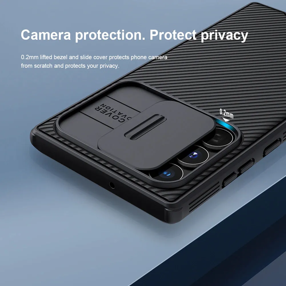Nillkin Samsung Galaxy S22 Plus 5G Case, CamShield Series Slim Stylish Protective Case with Slide Camera Cover (Black)