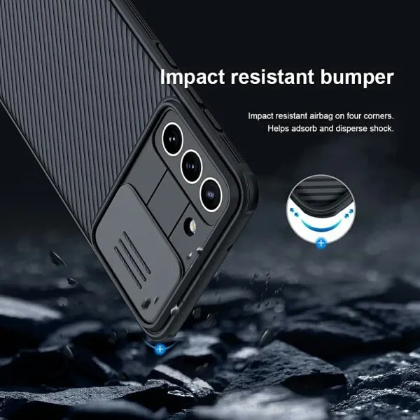 Nillkin Samsung Galaxy S22 Plus 5G Case, CamShield Series Slim Stylish Protective Case with Slide Camera Cover (Black)