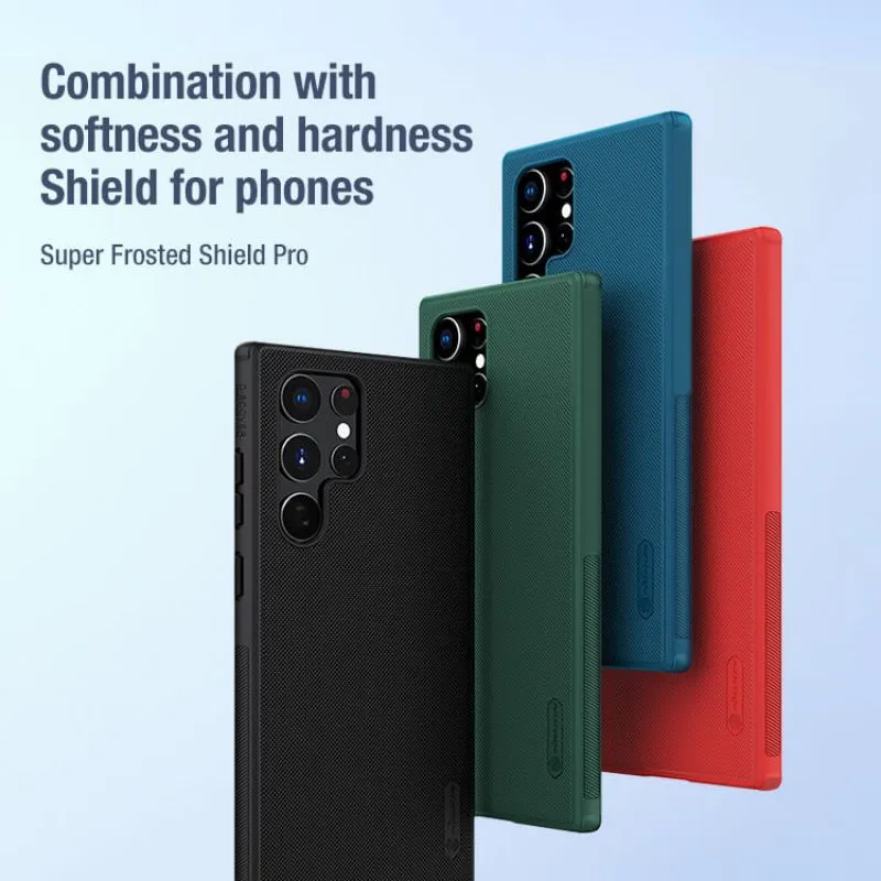 Nillkin Super Frosted Shield Pro Matte cover case for Samsung Galaxy S22 Ultra Black