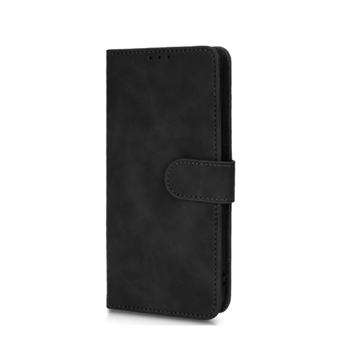 Nothing Phone (1) Leather case flip cover with card holder   wrist strap - Black