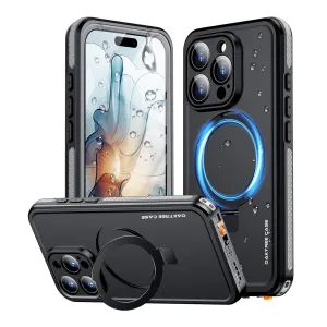 OAKTREE iPhone 16 Pro 6.3" Waterproof Full-Body MagSafe Kickstand Case - Black