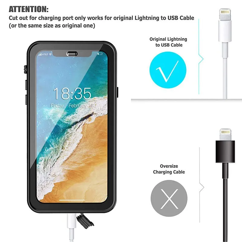 OAKTREE iPhone Xs Max WaterProof Shockproof Full-Body Rugged Case