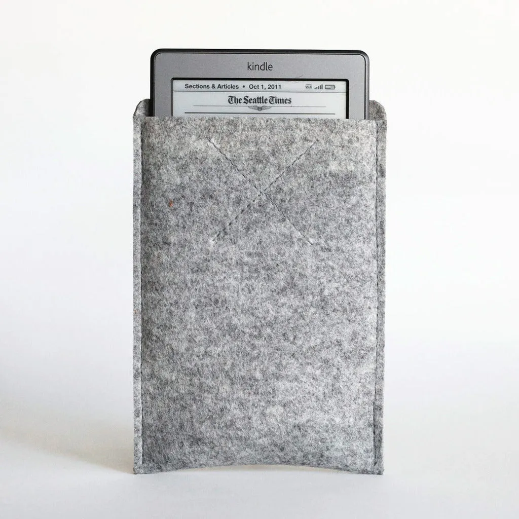 Old Calgary Organic Wool Felt Amazon Kindle Fire Oxford Sleeve Case - Concrete