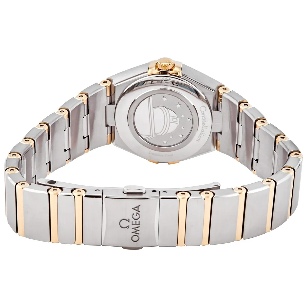 Omega Constellation Manhattan Quartz Diamond Champagne Dial Ladies Watch 131.20.25.60.58.001