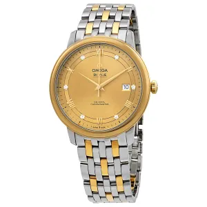 Omega De Ville Prestige Automatic Chronometer Diamond Two-Tone Men's Watch 424.20.40.20.58.001