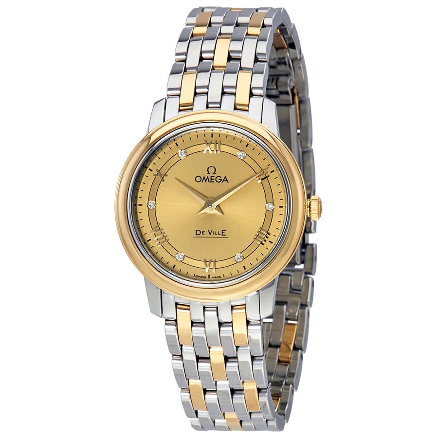 Omega De Ville Prestige Champagne Dial Ladies Watch 424.20.27.60.58.003