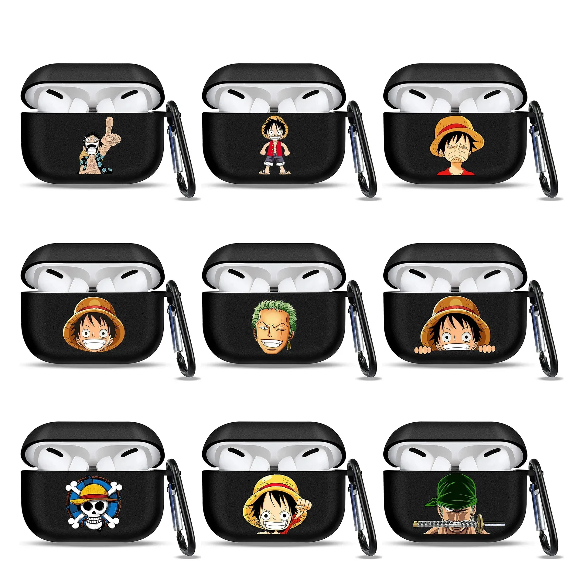 One Piece AirPod Case Cool Anime AirPod Case Luffy Zoro AirPods Case