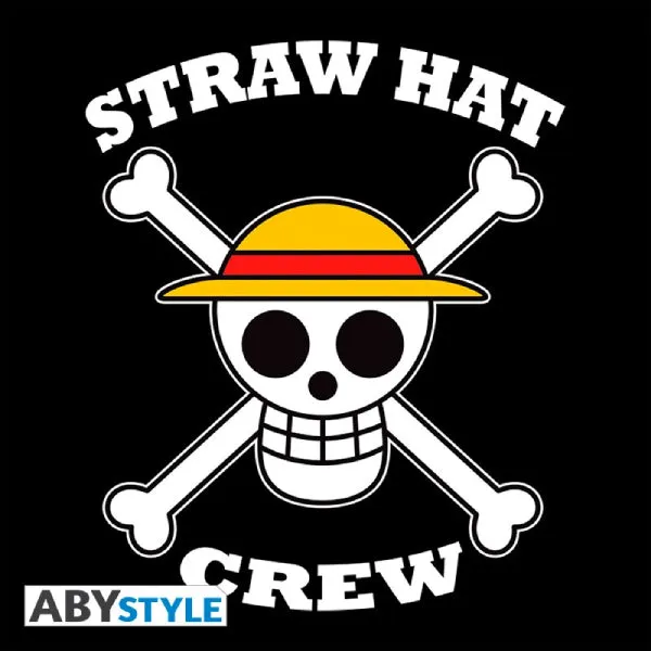 ONE PIECE - Snapback Cap - Black & Grey - Skull Luffy