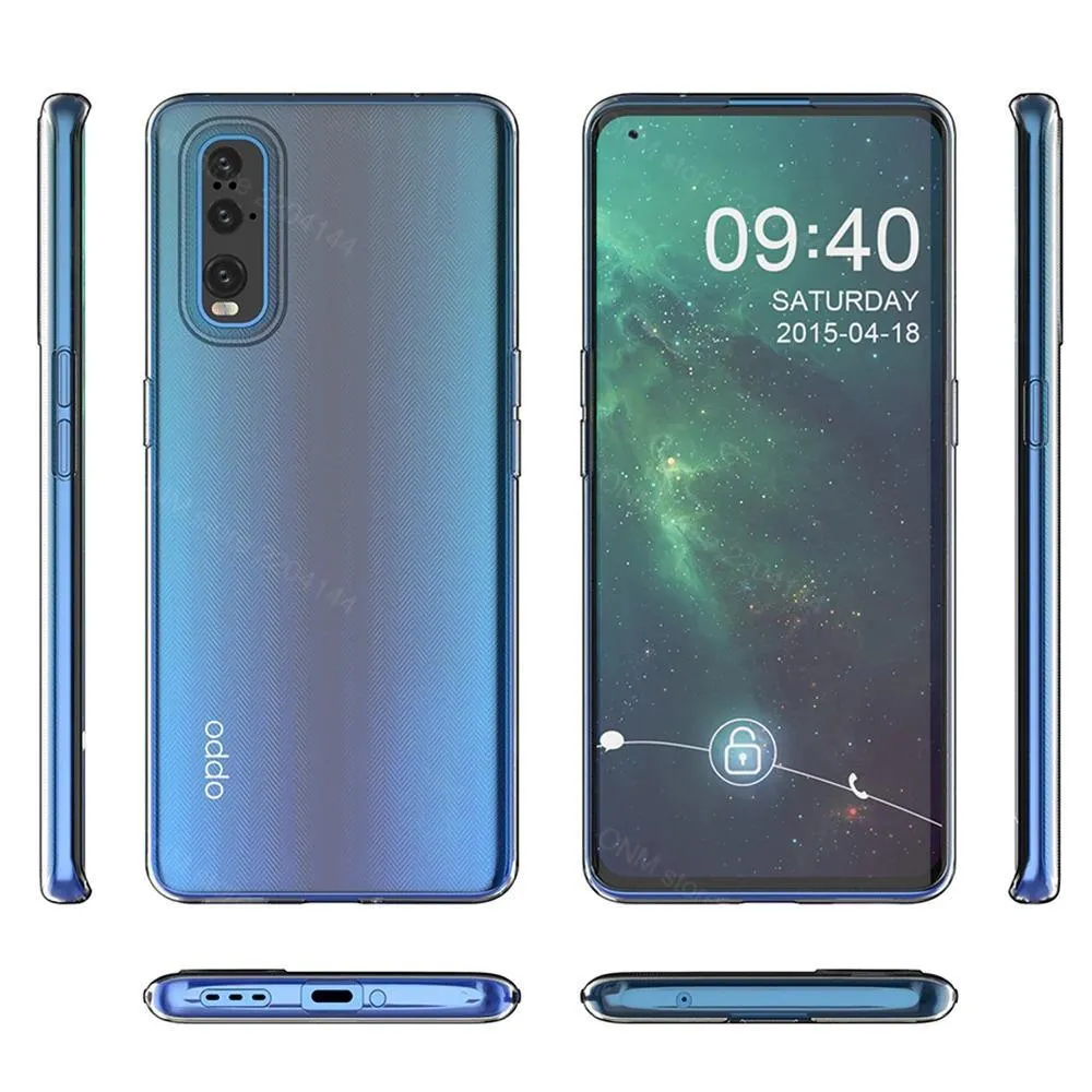 Oppo Find X3 Neo Silicone Gel Ultra Slim Case Clear