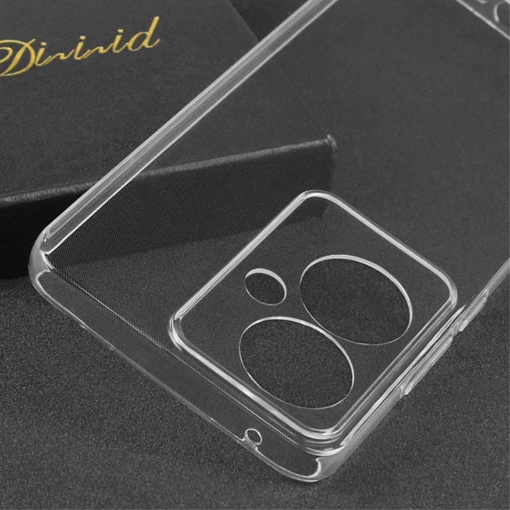 Oppo Reno11 F Rubber Case Protective Cover with Camera Protection - Transparent