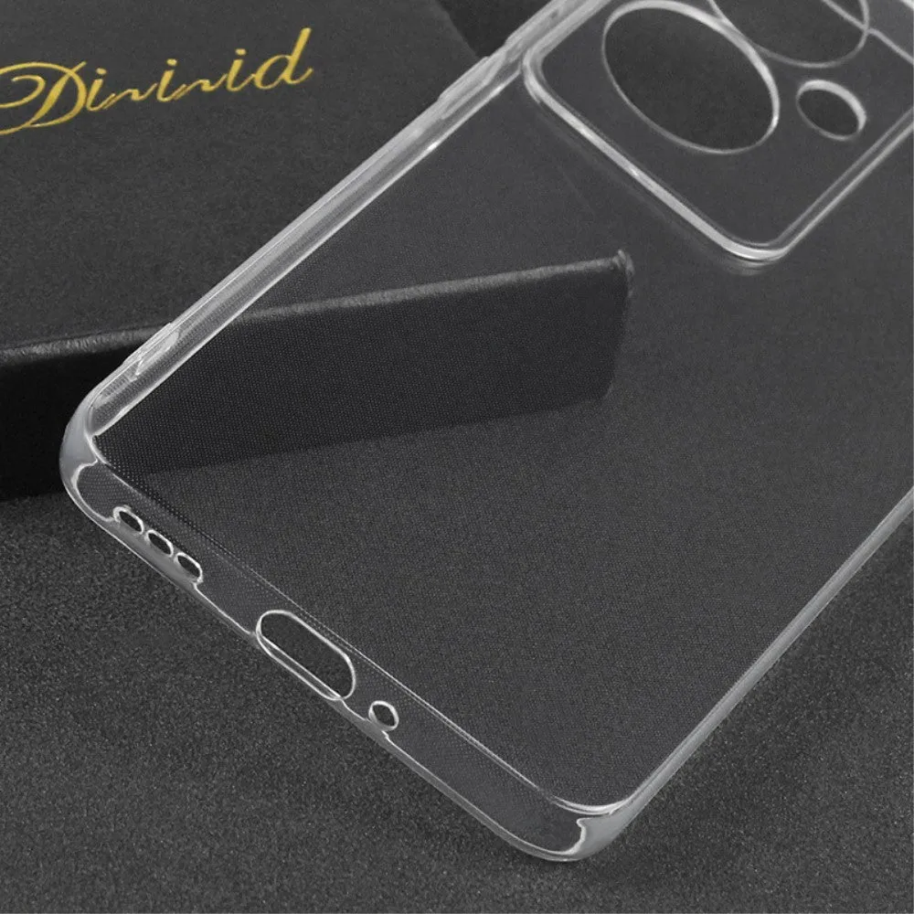 Oppo Reno11 F Rubber Case Protective Cover with Camera Protection - Transparent
