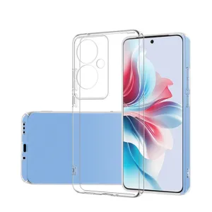 Oppo Reno11 F Rubber Case Protective Cover with Camera Protection - Transparent