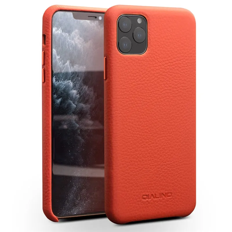 Original Genuine Leather Back Case For Apple iPhone 11 Pro Max Case For iPhone 11/Pro/Max  Luxury Litchi Pattern Phone Bag Case